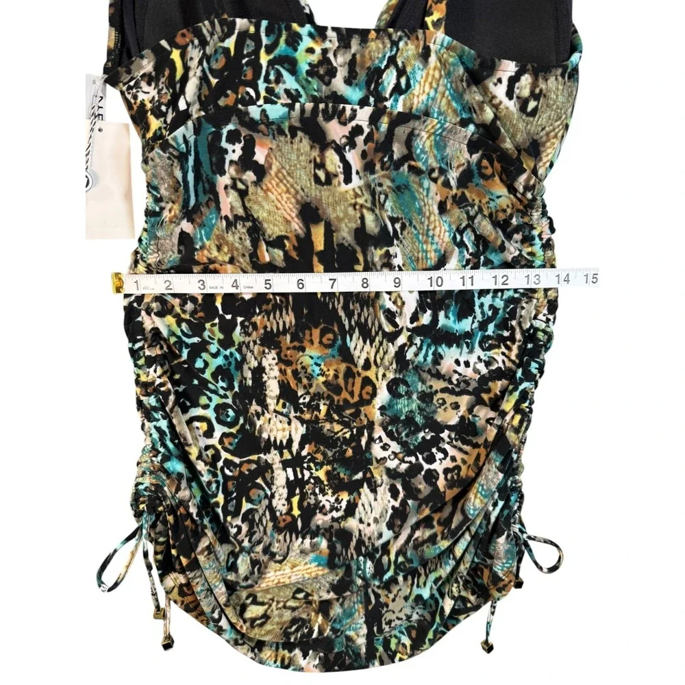 MagicSuit Dani Tankini Swimsuit Size‎ 8 Posh Mosh Ruched Slimming NWT Control